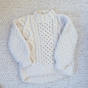 I Love Mr. Mittens Aran Sweater